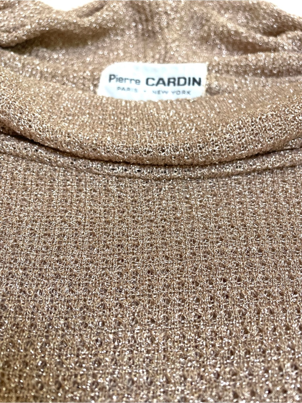 Vintage Pierre Cardin Women's Shimmering Sweater